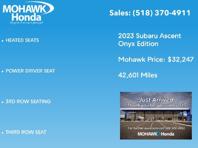Used 2023 Subaru Ascent Onyx Edition AWD/4WD image 3