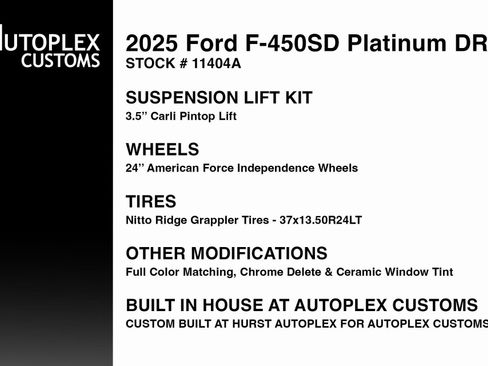Used 2025 Ford F450 Platinum w/ Platinum Plus Package image 2