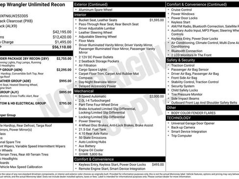 Used 2020 Jeep Wrangler Unlimited Rubicon w/ Quick Order Package 28Y Recon image 5