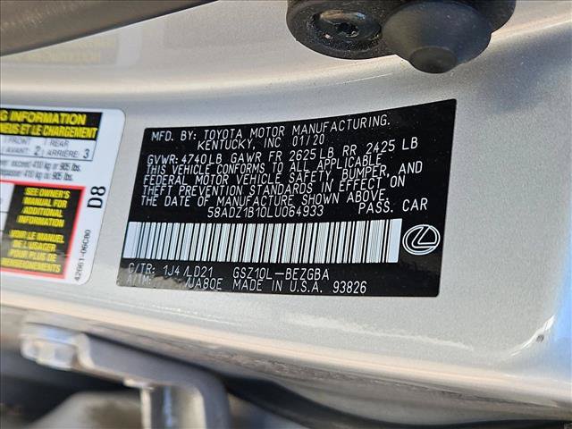 Used 2020 Lexus ES 350 w/ Premium Package FWD image 14