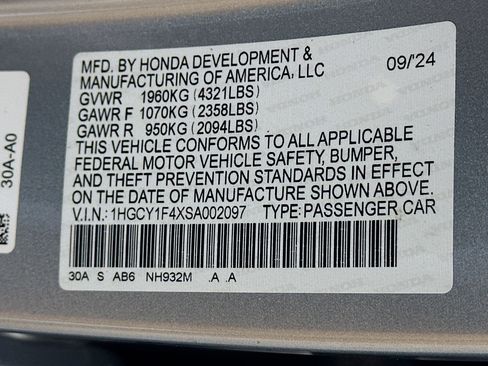 Used 2025 Honda Accord SE image 12