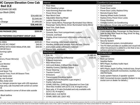 Used 2022 GMC Canyon Elevation w/ Trailering Package RWD image 6