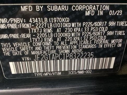 Used 2023 Subaru Crosstrek 2.0i Premium AWD/4WD image 12