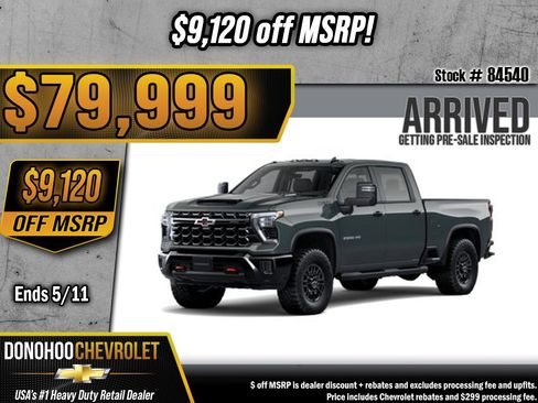 New 2026 Chevrolet Silverado 2500 ZR2 AWD/4WD image 1