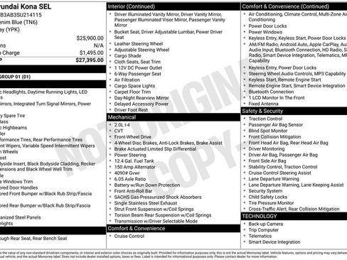 Used 2025 Hyundai Kona SEL image 17