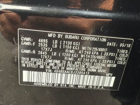 Used 2018 Subaru Outback 2.5i image 31