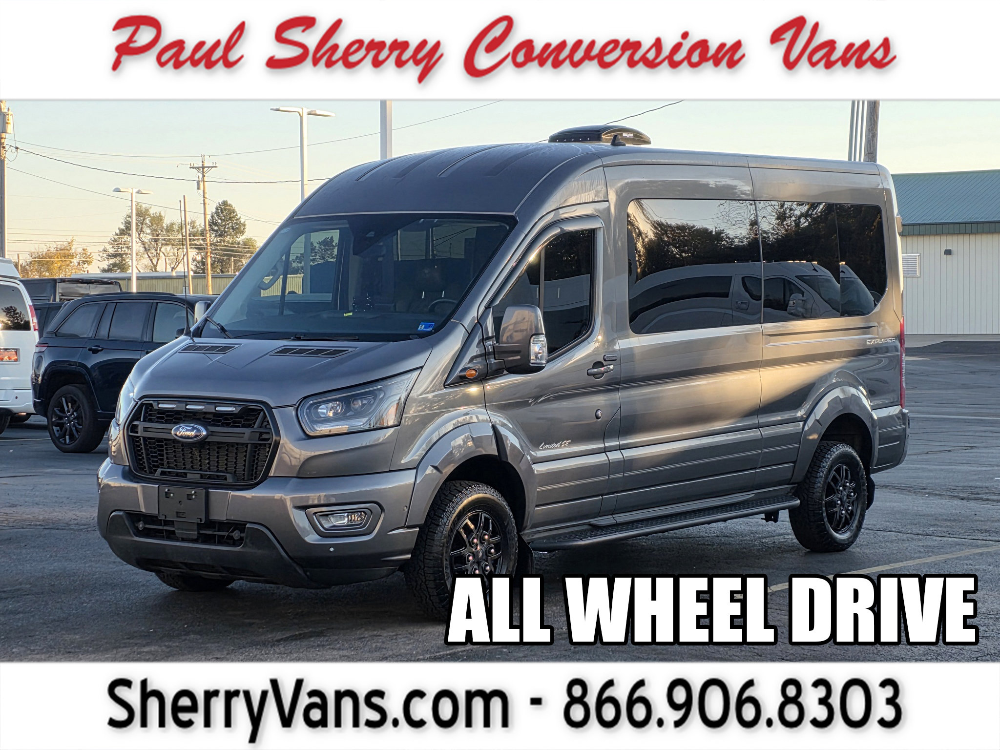 Used 2023 Ford Transit 350 Medium Roof AWD w/ Transit Trail Package image 1