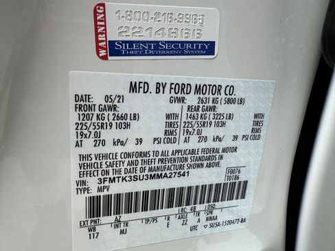 Certified 2021 Ford Mustang Mach-E Premium AWD/4WD image 31