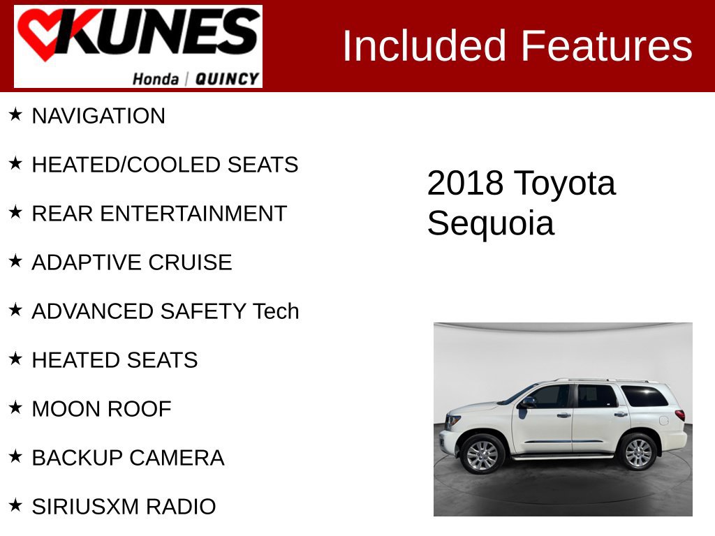 Used 2018 Toyota Sequoia Platinum AWD/4WD image 2