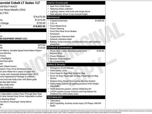 Used 2010 Chevrolet Cobalt LT FWD image 8