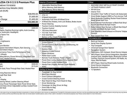 New 2026 MAZDA CX-5 2.5 S w/ Premium Plus Package AWD/4WD image 3