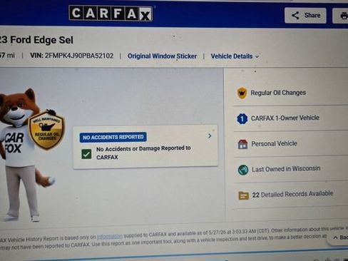 Certified 2023 Ford Edge ST-Line AWD/4WD image 49