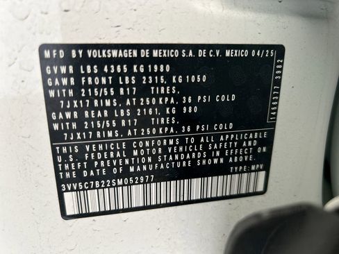 Used 2025 Volkswagen Taos S FWD image 43