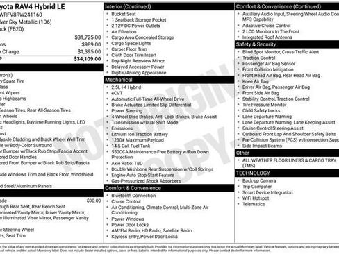 Certified 2024 Toyota RAV4 LE AWD/4WD image 33