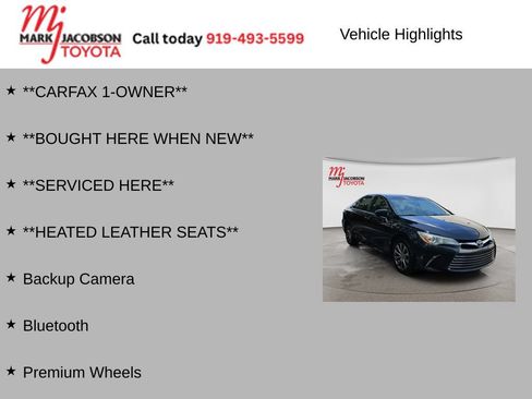 Used 2015 Toyota Camry XLE FWD image 5
