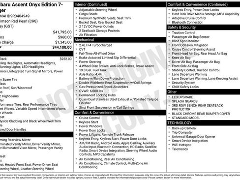 Certified 2024 Subaru Ascent Onyx Edition AWD/4WD image 18