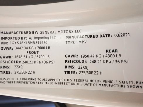 Used 2021 Cadillac Escalade Sport w/ Driver Assist Tech Package AWD/4WD image 14