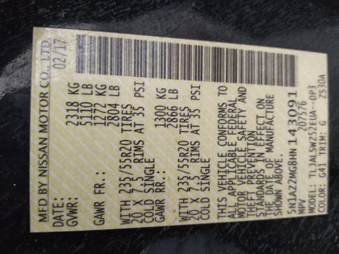 Used 2017 Nissan Murano Platinum w/ Platinum Technology Package FWD image 33