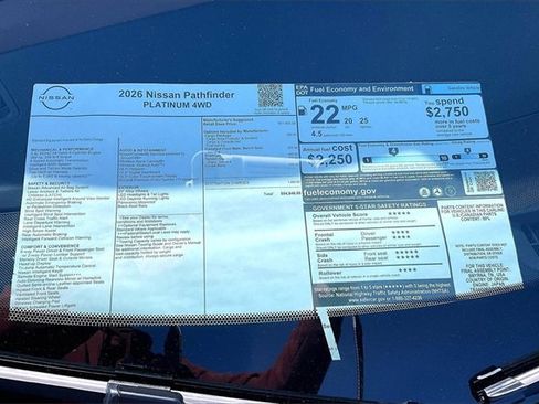 New 2026 Nissan Pathfinder Platinum image 13