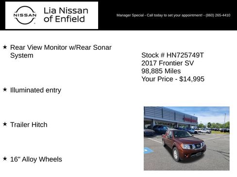 Used 2017 Nissan Frontier SV w/ SV Value Truck Package RWD image 17