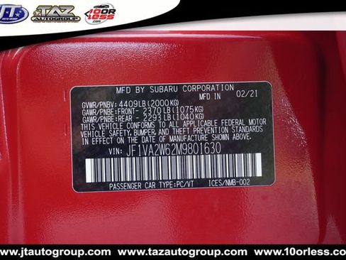 Used 2021 Subaru WRX STI Limited AWD/4WD image 25