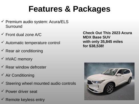 Used 2023 Acura MDX SH-AWD w/ Technology Package image 12