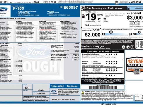 Used 2019 Ford F150 Lariat w/ Equipment Group 502A Luxury image 4