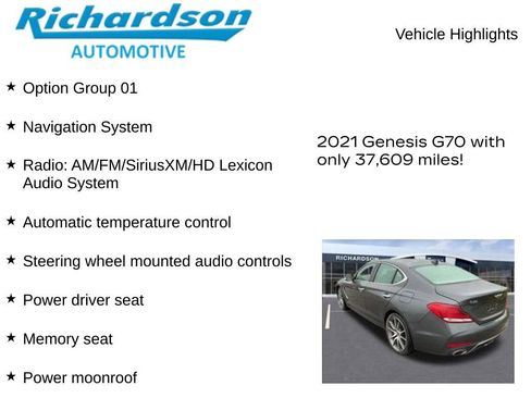 Used 2021 Genesis G70 3.3T AWD/4WD image 10