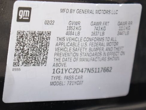 Used 2022 Chevrolet Corvette Stingray Premium Cpe w/ Z51 Performance Package RWD image 49