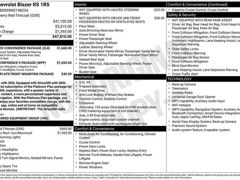 Used 2022 Chevrolet Blazer RS w/ Enhanced Convenience Package FWD image 29