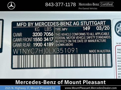 Certified 2020 Mercedes-Benz G 63 AMG 4MATIC image 33