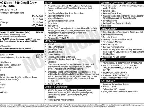 Used 2016 GMC Sierra 1500 Denali w/ Enhanced Driver Alert Package AWD/4WD image 13