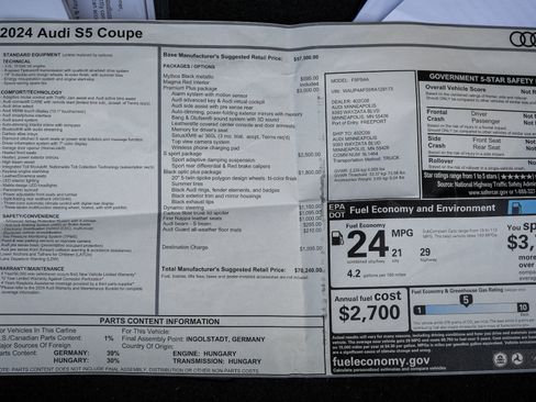 Used 2024 Audi S5 Premium Plus AWD/4WD image 27