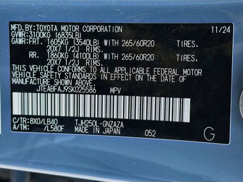 Used 2025 Toyota Land Cruiser w/ Premium Package AWD/4WD image 35