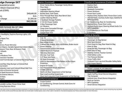 Used 2023 Dodge Durango SXT RWD image 30
