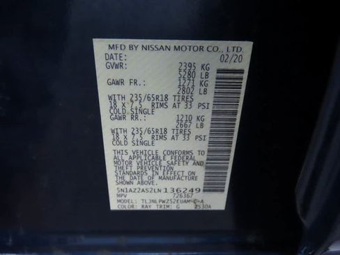 Used 2020 Nissan Murano S w/ Technology Package image 27