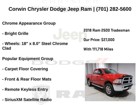 Used 2018 RAM 2500 Tradesman w/ Chrome Appearance Group image 13