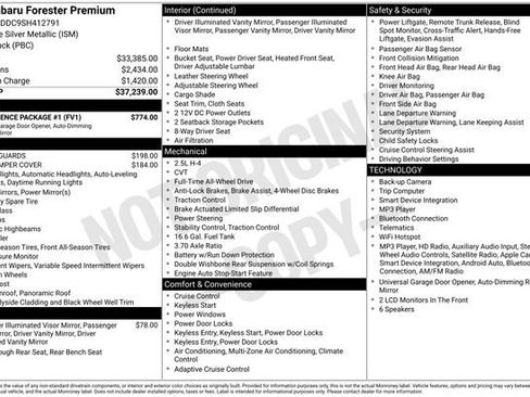 Certified 2025 Subaru Forester Premium w/ Convenience Package #1 AWD/4WD image 27