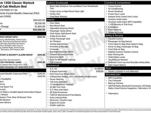 Certified 2022 RAM 1500 Classic Warlock w/ Electronics Group image 7