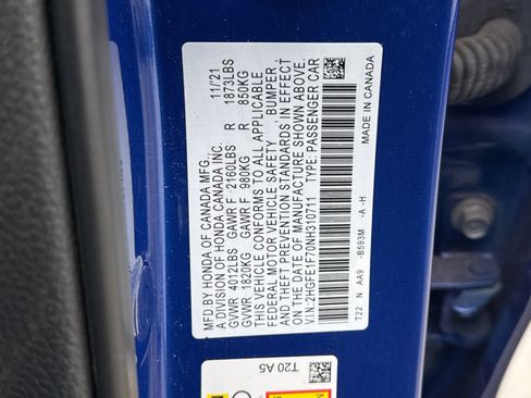 Used 2022 Honda Civic EX image 11