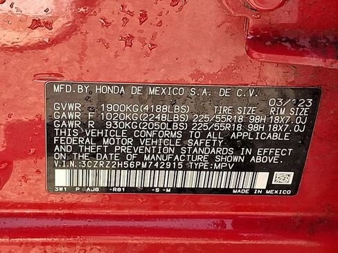 Certified 2023 Honda HR-V Sport image 22