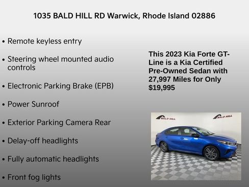 Certified 2023 Kia Forte GT-Line w/ GT-Line Premium Package image 20