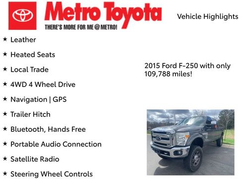 Used 2015 Ford F250 Lariat w/ Chrome Package image 8