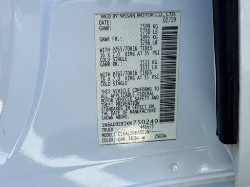 Used 2019 Nissan Frontier SV RWD image 35