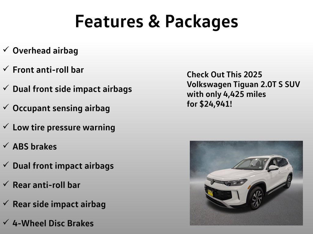 Used 2025 Volkswagen Tiguan S AWD/4WD image 13