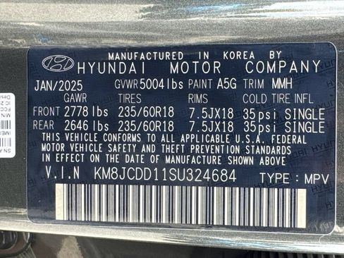 Certified 2025 Hyundai Tucson SEL AWD/4WD image 33