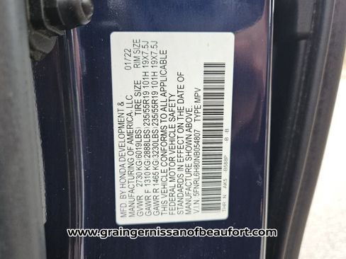 Used 2022 Honda Odyssey Touring image 7