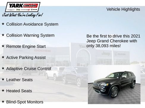 Certified 2021 Jeep Grand Cherokee Limited AWD/4WD image 13