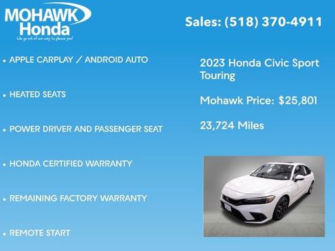 Certified 2023 Honda Civic Sport Touring image 16