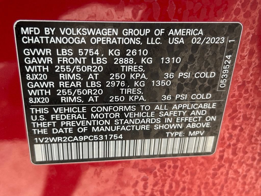 Certified 2023 Volkswagen Atlas SE FWD image 52